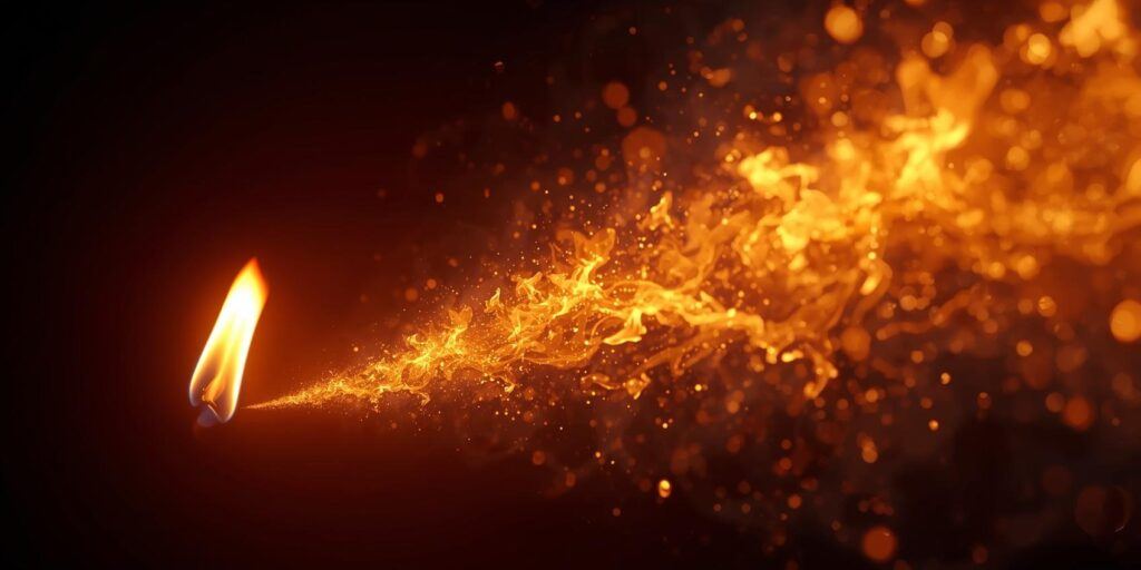 flame multiplying into many lights symbolizing Charlie Kirk’s legacy spreading