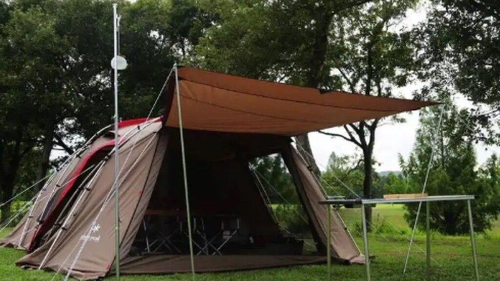 Camping shelter used for outdoor living, self-reliance, and preparedness planning