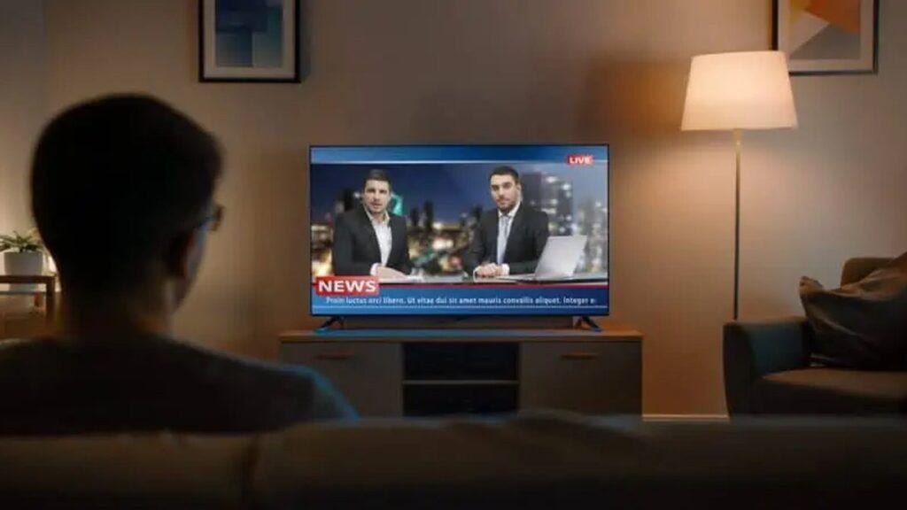 Person watching world news reflecting anxiety and biblical signs of the times